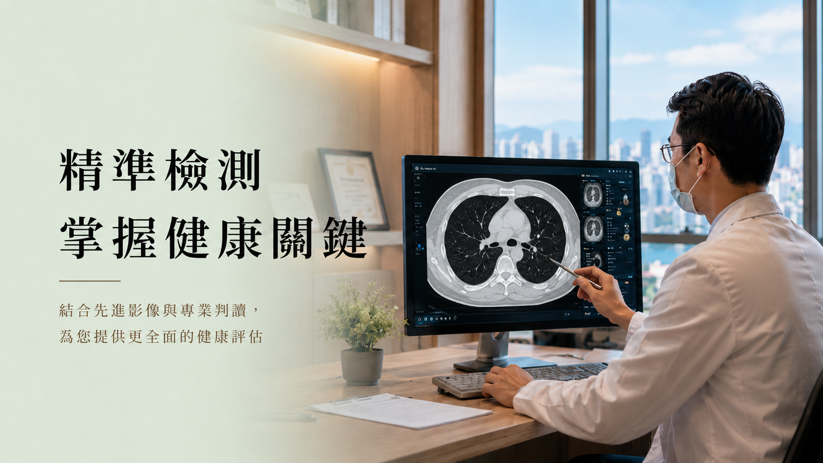 精準檢測，掌握健康關鍵；結合先進影像與專業判讀，提供更全面的健康評估。
